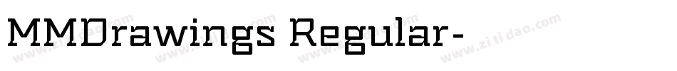 MMDrawings Regular字体转换